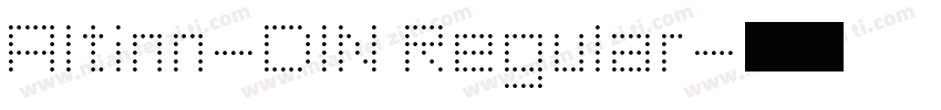 Altinn-DIN Regular字体转换
